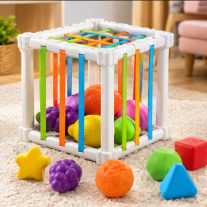 Rainbow Montessori Shape Cube